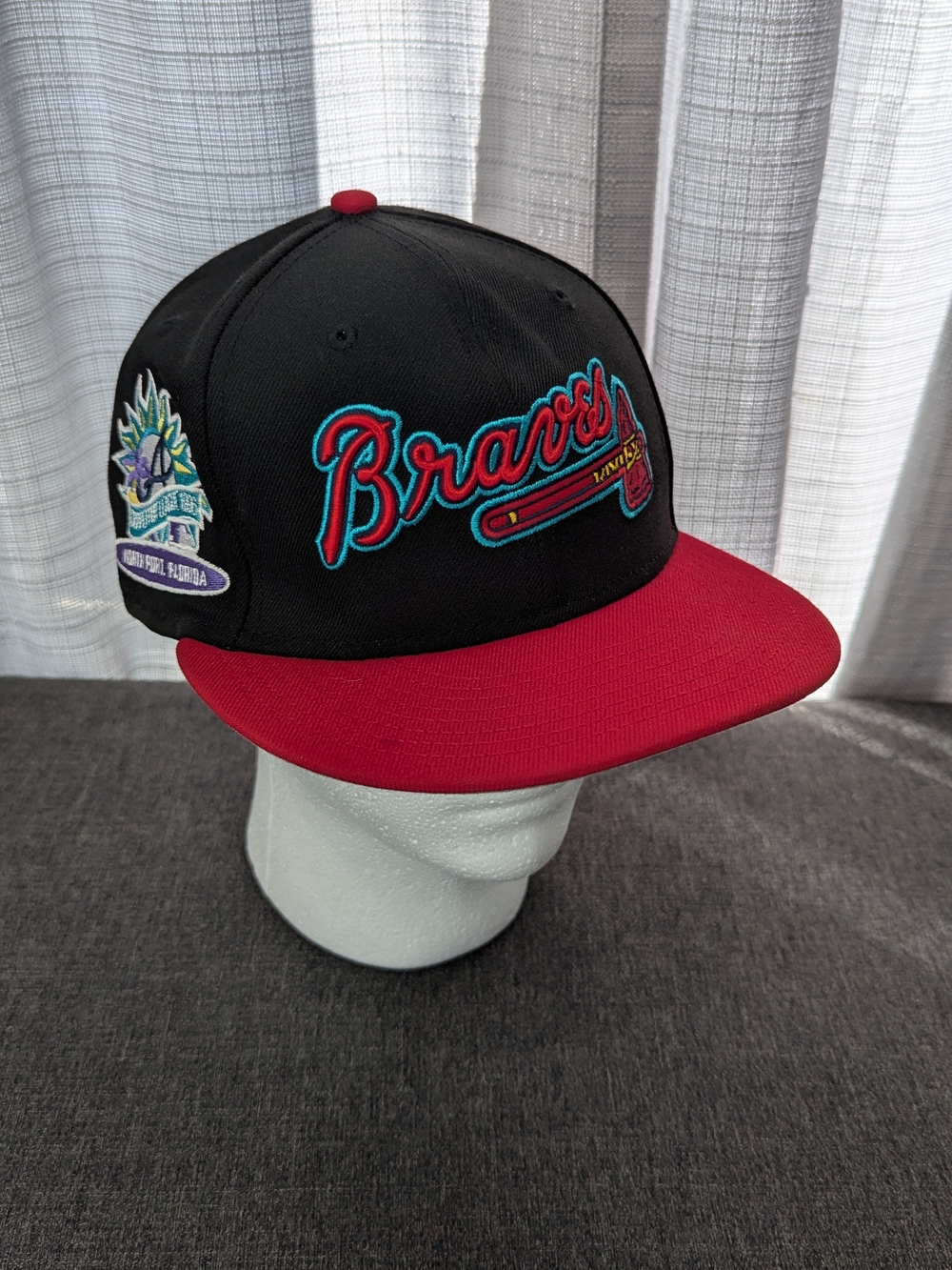 New Era Atlanta Braves MLB Retro Grapefruit League 59Fifty 7 3/8 Fitted Hat Cap